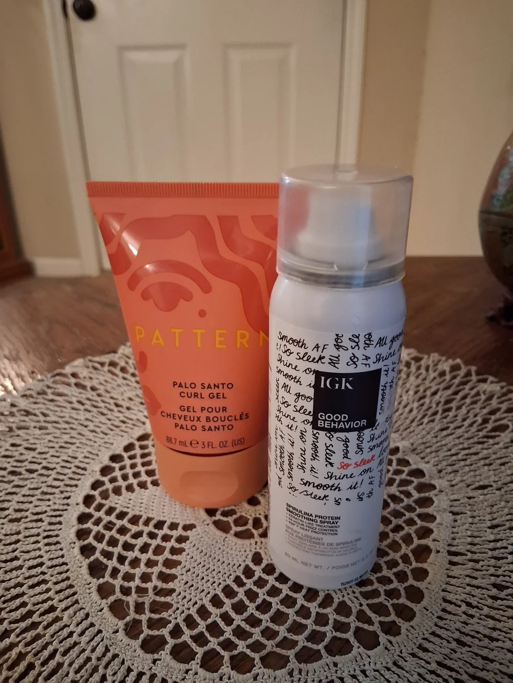 IGK Good Behavior Spray And Pattern Palo Santo Curl Gel Bundle
